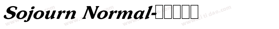 Sojourn Normal字体转换